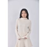 (S) gozo棉質高領杏色長袖上衣二手衣, , large