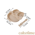 Silicone Baby Plate with Suction, Owl Shape Suction Plate, , large