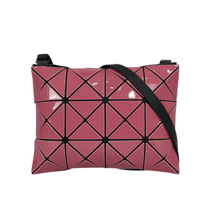 ISSEY MIYAKE BAO BAO LUCENT 3X4 雙色亮面斜背包/粉色/淺粉色
