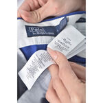 (XL) polo ralph lauren高腰寬鬆藍色長褲二手衣, , large