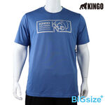 KINGO-大尺碼-排汗 圓領T-藍-513605, , large