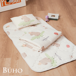 BUHO "Spring Warmth" Ice Yarn Cool Children's Sleeping Pad Three-piece Set (Quilted Sleeping Pad + Cool Quilt + Children's Pillow) SGS Non-toxic x Cool Dual Certification, , large