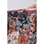 (S) first nice花朵黑色長袖上衣二手衣, , large