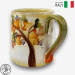 【SOLO Vintage】Modigliani Italian Pottery 380ml Mug Coffee Mug Wine Mug Autumn Leaves Series Handmade Made in Italy, , large
