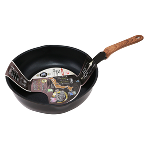 日本製 和樂亭 IH大金不沾深型炒鍋-28cm-2支