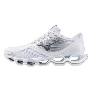 Mizuno Wave Prophecy 13 S 男女 慢跑鞋 運動 路跑 緩震 耐磨 白銀 [J1GC248331]