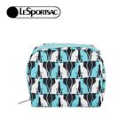 |快速出貨|Lesportsac Square Cosmetic 方形收納化妝包 - 鏡中貓影, , large
