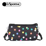 |快速出貨|Lesportsac Med Koko Crossbody 手拿斜背兩用包/ 圓點漂浮氣球 黑色, , large