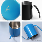 日本寶馬牌掛耳式手沖壺-350ml-水藍色-1支, , large