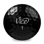 Vice Pro Plus Golf Balls - Black (12/DZ), , large