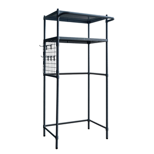 【Y HOUSE】Washing machine rack, refrigerator rack, storage rack, 75x45x165cm high, shelf, storage rack - black