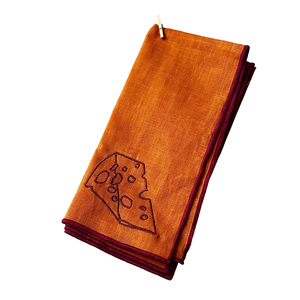 Embroidered Napkins-Cheese