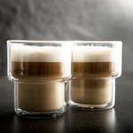 S/2 BOROSILICATE DOUBLE WALL GLASS, , large