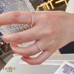 【Gulicc】古莉可 戒指 簡約麻花設計素圈戒指可調, , large