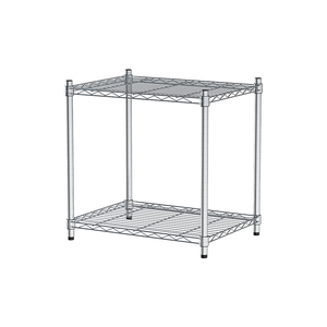 【Y HOUSE】60x45x60cm Lightweight Two-layer Iron Rack Iron Rack Shelf-Electroplating