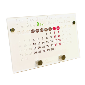 O'day Perpetual Calendar(Cell phone/Pen holder)-White,Monday Start