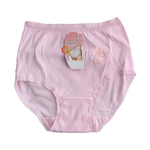 大尺碼純棉繡花直條女內褲-88760-XL-6件, , large