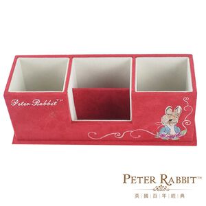 【世豐】Peter Rabbit比得兔仿麂皮電繡置物盒(紅)