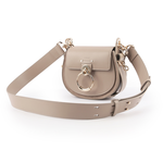 CHLOE' Tess Small Bag 小牛皮拼麂皮肩背/斜背二用包/灰色, , large