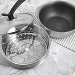 LINOX 316不鏽鋼懸浮氣膜不沾蒸鍋-小-20cm-2組, , large