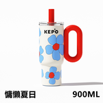 KEPO LQ 900ML KC012 靈感之花冰霸杯 316L不銹鋼內膽 浮春, , large