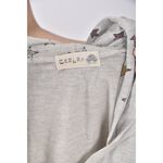 (S) scolor連帽灰色短袖上衣二手衣, , large