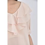 (S) girl is氣質粉色短袖上衣二手衣, , large