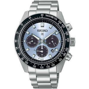 SEIKO 精工 SPEEDTIMER 冰藍熊貓 太陽能計時錶 SSC935P1/V192-0AH0U