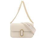 Marc Jacobs THE J MARC 平滑牛皮翻蓋二用包/天空白, , large