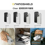 【RHINOSHIELD 】 Clear for Apple iPhone 16 Pro - 全透明+黑色鏡頭框+透明按鈕, , large