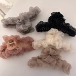 【Gulicc】古莉可 髮夾 法式慵懶浪漫網紗髮夾, , large