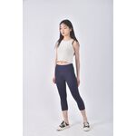 (S) adidas高腰運動質感瑜珈藍色長褲二手衣, , large