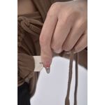 (S) 【安于晴Charlene私服】captain質感假兩件棕色長袖上衣二手衣, , large