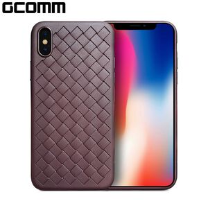 GCOMM iPhoneXs Max 經典編織紋保護套 Classic Weave 古典棕