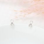 【Angel & Me】希望 無限 Infinity 一對 s925 純銀 耳環 耳夾 生日 聖誕 情人節 禮物, , large