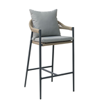 【Hampton 漢汀堡】弘倫戶外吧台椅-深灰, , large