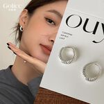 【Gulicc】古莉可 耳環 高級感簡約素圈耳環, , large