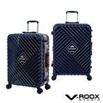 【PANTHEON PLAZA】展示品限量出清 V-ROOX SUPERSONIC 25吋 立體超音速硬殼鋁框行李箱 SUP-59235 藍黑/金框, , large