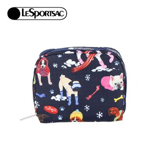 |快速出貨|Lesportsac Square Cosmetic 立體方形化妝包/ 雪國汪星人