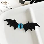 【Gulicc】古莉可 髮夾 萬聖節 搞怪扁蝠 惡魔翅膀暗黑 髮夾 (4入), , large