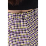 (F) amail高腰格紋紫色短褲二手衣, , large