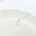 【Angel & Me】Shell Golden ratio s925 sterling silver necklace Birthday gift, , large