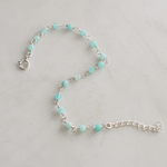 Amazonite Bead Curtain Sterling Silver Bracelet, , large