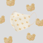 [CHENYU辰昱] 兒童3D透氣醫療口罩 Fluffy系列 30入單片包裝｜小童3-7Y 可愛小熊, , large