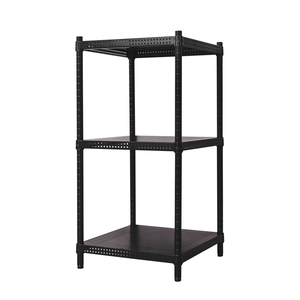 【Y HOUSE】45x45x90cm perforated plate three-layer rack perforated plate rack iron rack - black paint