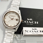 [星晴錶業]COACH手錶,36mm,CH00021白色錶面白錶殼白陶瓷錶帶款, , large