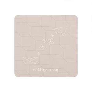 【怪獸】rubber anne 10秒頂吸 軟式珪藻土吸水杯墊 花磚系列 (10x10cm) -2D童趣