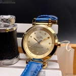 [星晴錶業]COACH手錶,30mm,CH00047金色錶面金色錶殼寶藍真皮皮革錶帶款, , large