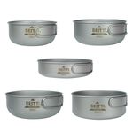 【鈦碗 單入】500ml 碗 可堆疊收納 環保餐具 純鈦餐具 露營, , large