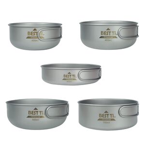 【鈦碗 單入】400ml 碗 可堆疊收納 環保餐具 純鈦餐具 露營 